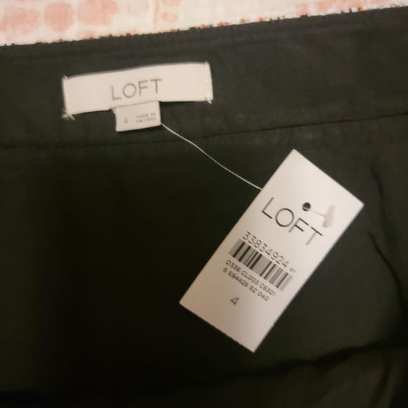 NEW LOFT Ann Taylor Tweed Shimmer Shift Skirt - Picture 6 of 10